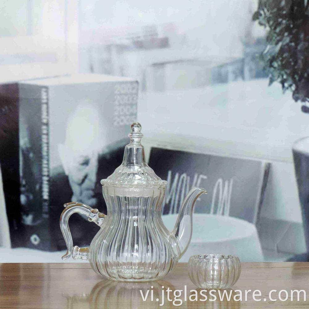 Glass Teapot of heat resistant pumkin shaped